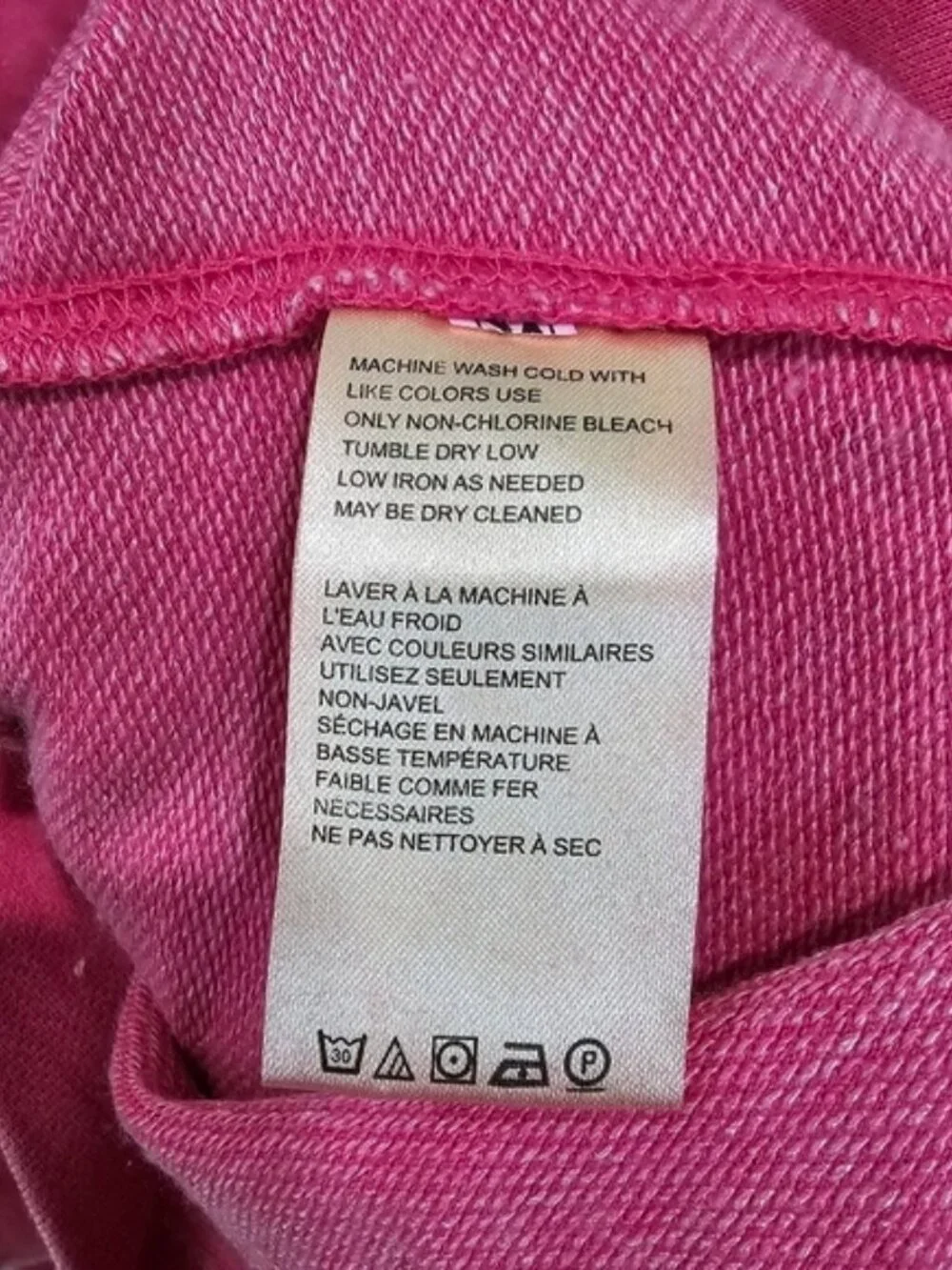 Free People Daisy Sweatshirt- Dragonfruit Sorbet